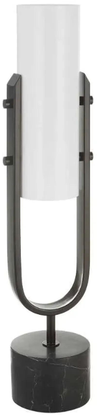 RUNWAY BLACK/WHITE INDUSTRIAL ACCENT LAMP