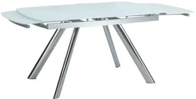 Chintaly Alina Extendable Dining Table with Starphire Glass Top