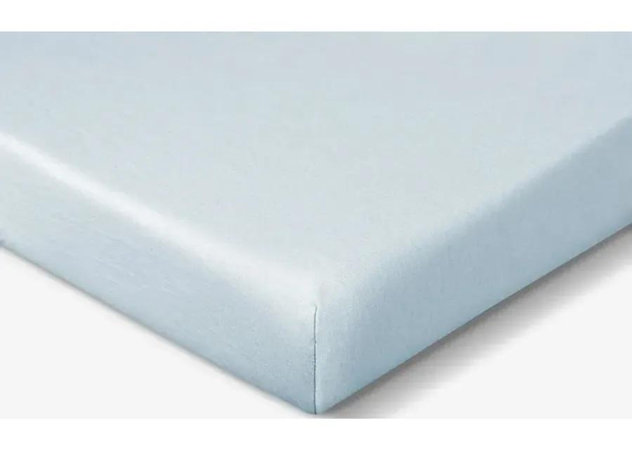 BABY BLUE HYPER-WOOL PERFORMANCE CRIB SHEET