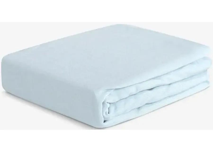 BABY BLUE HYPER-WOOL PERFORMANCE CRIB SHEET