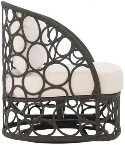 Bernhardt Bali Outdoor Grey Flannel Swivel Chair