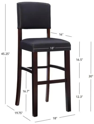 Linon Monaco Bar Stool Espresso