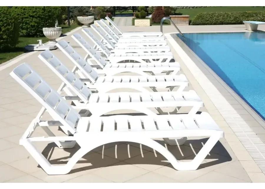 AQUA POOL CHAISE LOUNGE WHITE