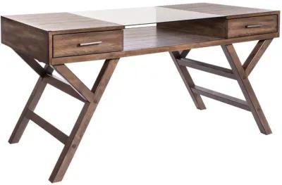 Liberty Furniture Lennox 2-Piece Weathered Chestnut Desk Set