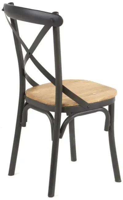 Nest Home Xavier Iron/Natural Dining Side Chair