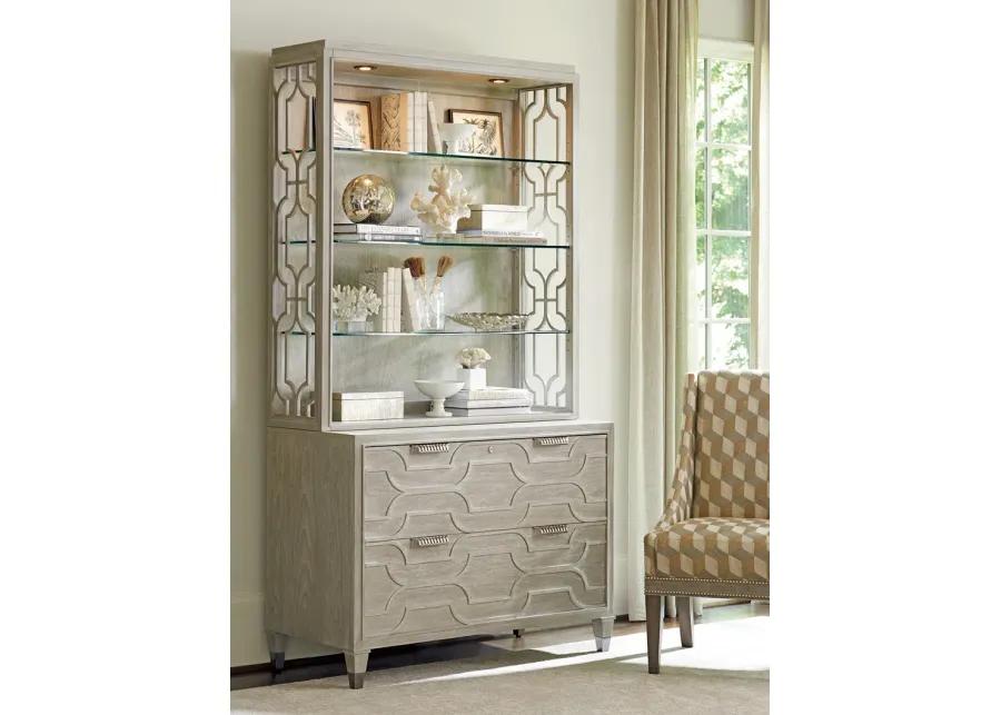 SLIGH GREYSTONE OCTAVIA 2 DRAWER FILE CHEST - PEARL GRAY