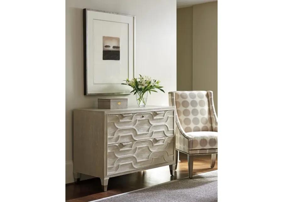 SLIGH GREYSTONE OCTAVIA 2 DRAWER FILE CHEST - PEARL GRAY