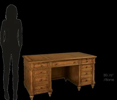 Junior Executive Desk - Ash Burl - Urban