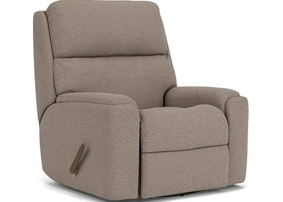 RIO BROWN GRANITE SWIVEL GLIDING MANUAL RECLINER