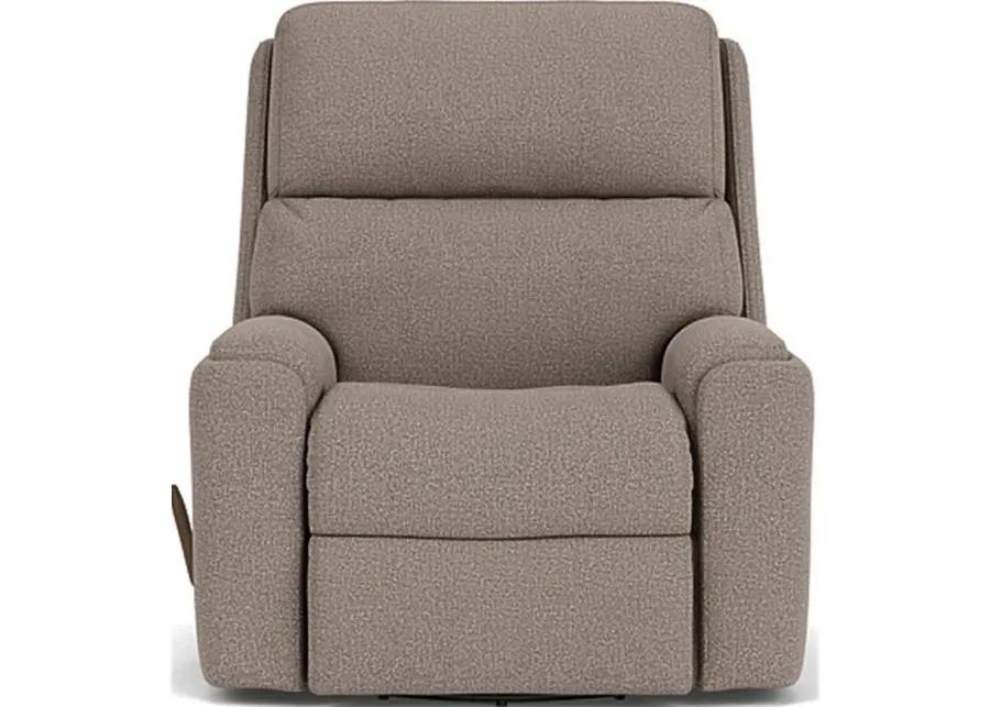 RIO BROWN GRANITE SWIVEL GLIDING MANUAL RECLINER