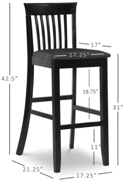 Linon 30 Inch Torino Craftsman Bar Stool