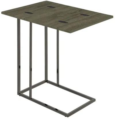 Coaster Pedro Expandable C-Shaped Sofa Side Table Weathered Grey