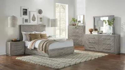 Modus Alexandra Rustic Latte Queen Herringbone Headboard