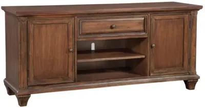 American Woodcrafters Sedona 66 Inch Cinnamon Cherry Media Entertainment TV Stand