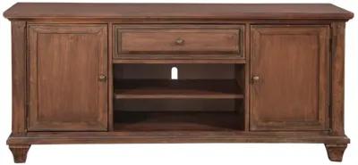 American Woodcrafters Sedona 66 Inch Cinnamon Cherry Media Entertainment TV Stand