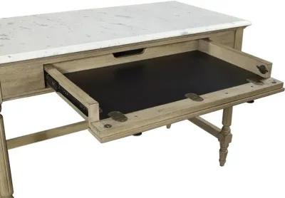 Aspenhome Provence Patine Writing Desk with Marble Top