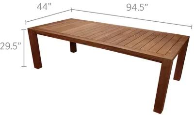 96 Inch Large Outdoor Stationary Comfort Dining Table