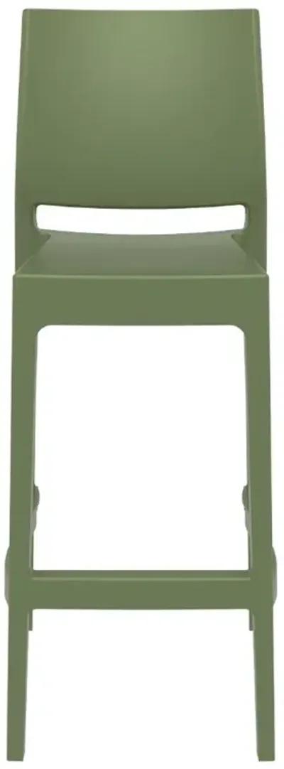 Compamia Maya Resin Bar Stool Olive Green