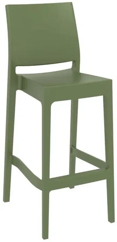 Compamia Maya Resin Bar Stool Olive Green