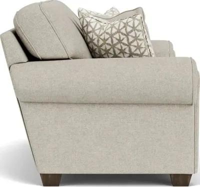 Flexsteel Carson Silver Fabric Driftwood Loveseat