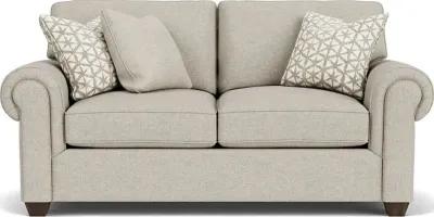 Flexsteel Carson Silver Fabric Driftwood Loveseat