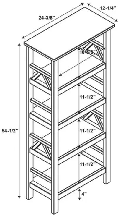 Titan Antique Tobacco Bookcase