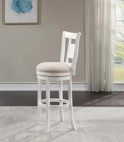 American Woodcrafters Palmer Wood Frame Barstool in Antique White