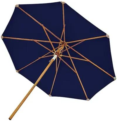 Royal Teak 10 Foot Deluxe Outdoor Navy Umbrella