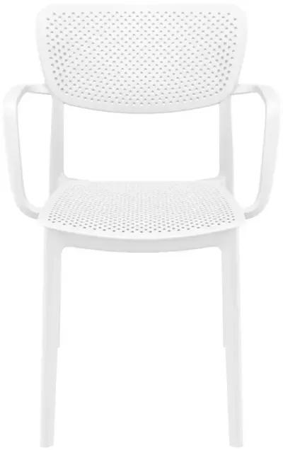 Compamia Loft Outdoor Dining Arm Chair White