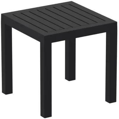 OCEAN SQUARE RESIN SIDE TABLE BLACK