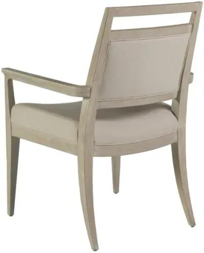 Artistica Home by Lexington Cohesion Program Nico 19.75 Inch Upholstered Wood Armchair White Washed/Beige