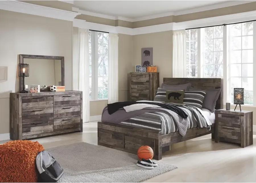 DEREKSON FULL PANEL BED MULTI GRAY BENCHCRAFT