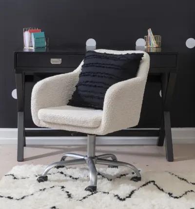 Linon Rylen Sherpa Home Office Desk Chair