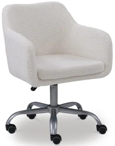 Linon Rylen Sherpa Home Office Desk Chair