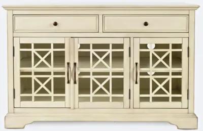 CRAFTSMAN 50 INCH MEDIA UNIT ANTIQUE CREAM