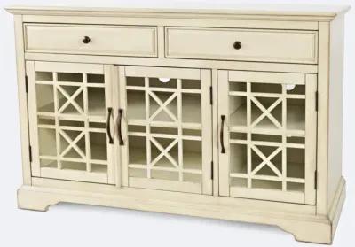 CRAFTSMAN 50 INCH MEDIA UNIT ANTIQUE CREAM