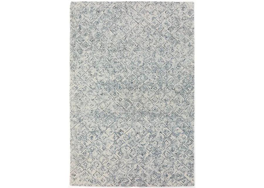 ZOE NAVY 5'X8' AREA RUG