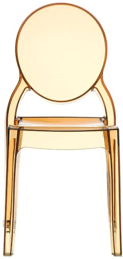 Compamia Elizabeth Polycarbonate Dining Chair Transparent Amber