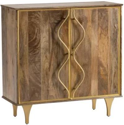 WENTWORTH BROWN/GOLD CABINET