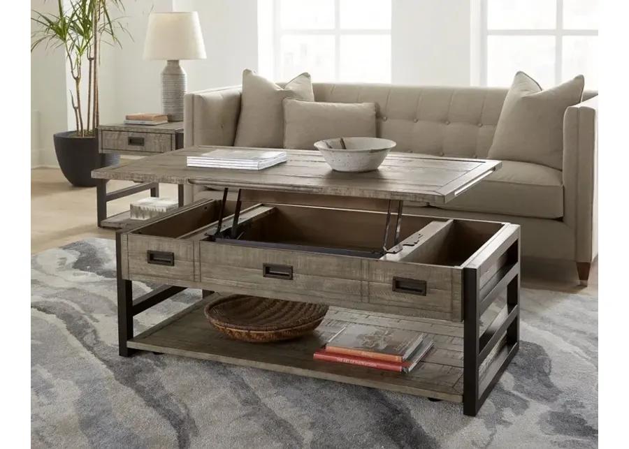 GRAYSON CINDER GREY LIFT TOP COFFEE TABLE