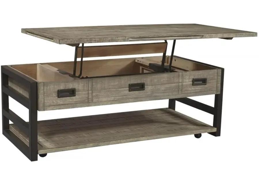 GRAYSON CINDER GREY LIFT TOP COFFEE TABLE