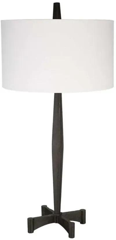 COUNTERACT AGED BLACK/WHITE TABLE LAMP