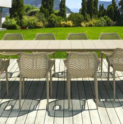 Compamia Air XL Extension Outdoor Dining Set 11-Piece Taupe