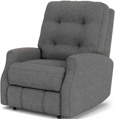 Flexsteel Devon Grey Power Rocking Recliner with Power Headrest