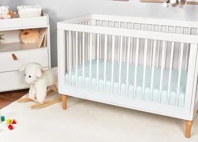 Bedgear Baby Blue Hyper-Linen Performance Crib Sheet