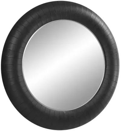 STOCKADE DARK ESPRESSO ROUND MIRROR