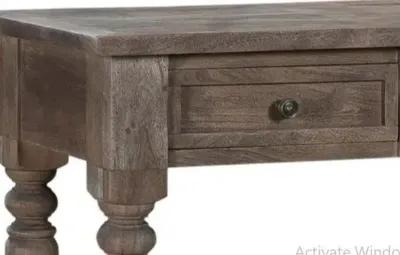 Crestview Bengal Manor Dark Brown Console Table