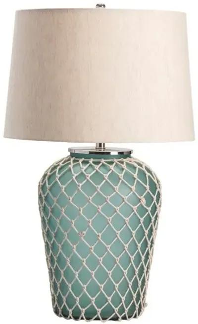 Crestview Frazier Beige/Green Table Lamp