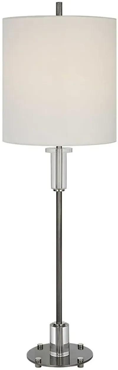 Uttermost Aurelia Polished Nickel Steel Buffet Lamp