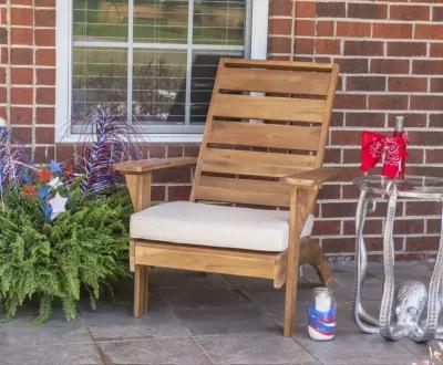 Linon Rockport Brown Outdoor Adirondack Chair